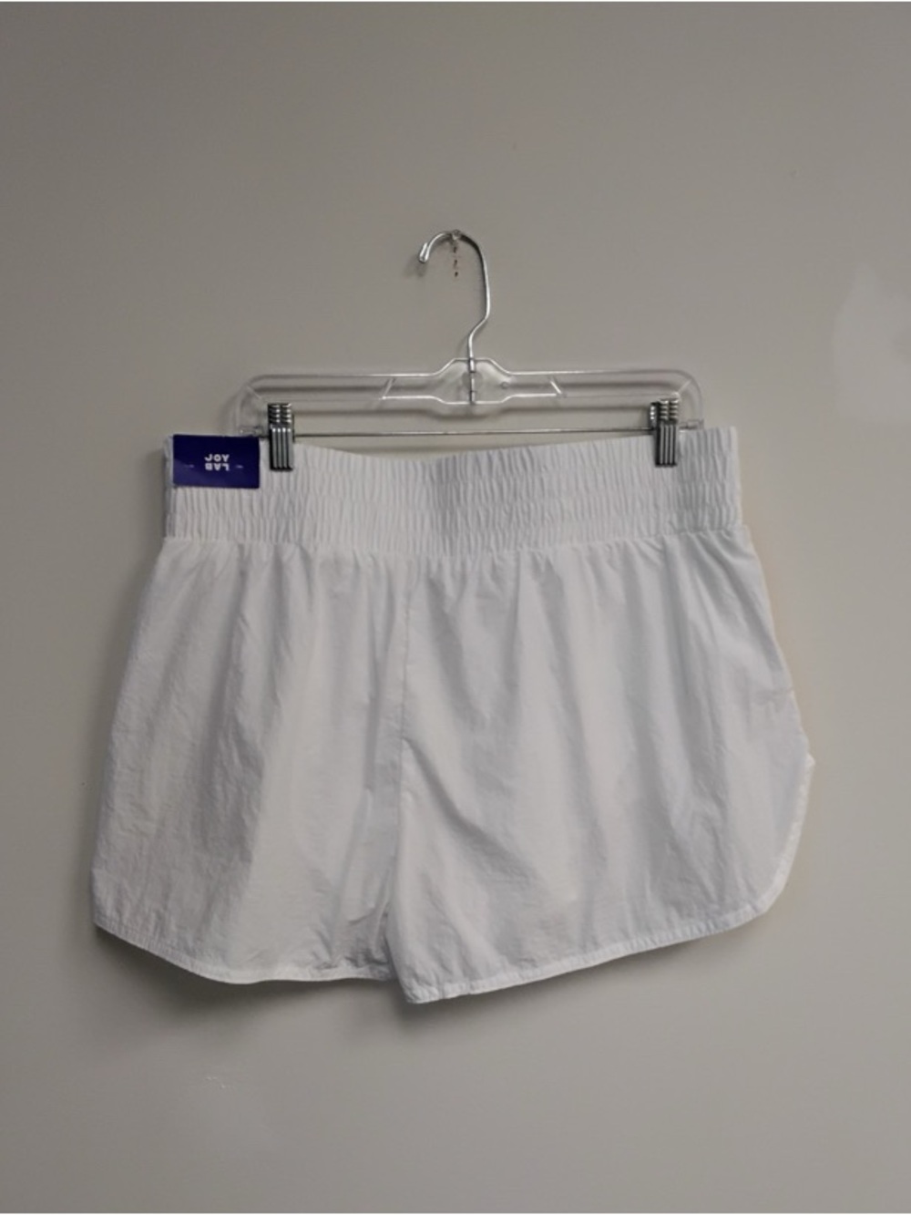 JoyLab NWT White Athletic Shorts w/ Pink Trim - Size L - Picture 3 of 4